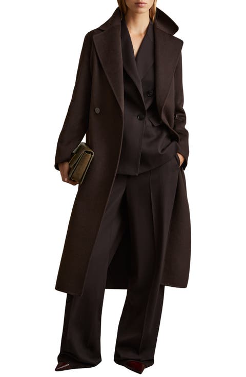 Lucia Belted Wool Blend Coat
