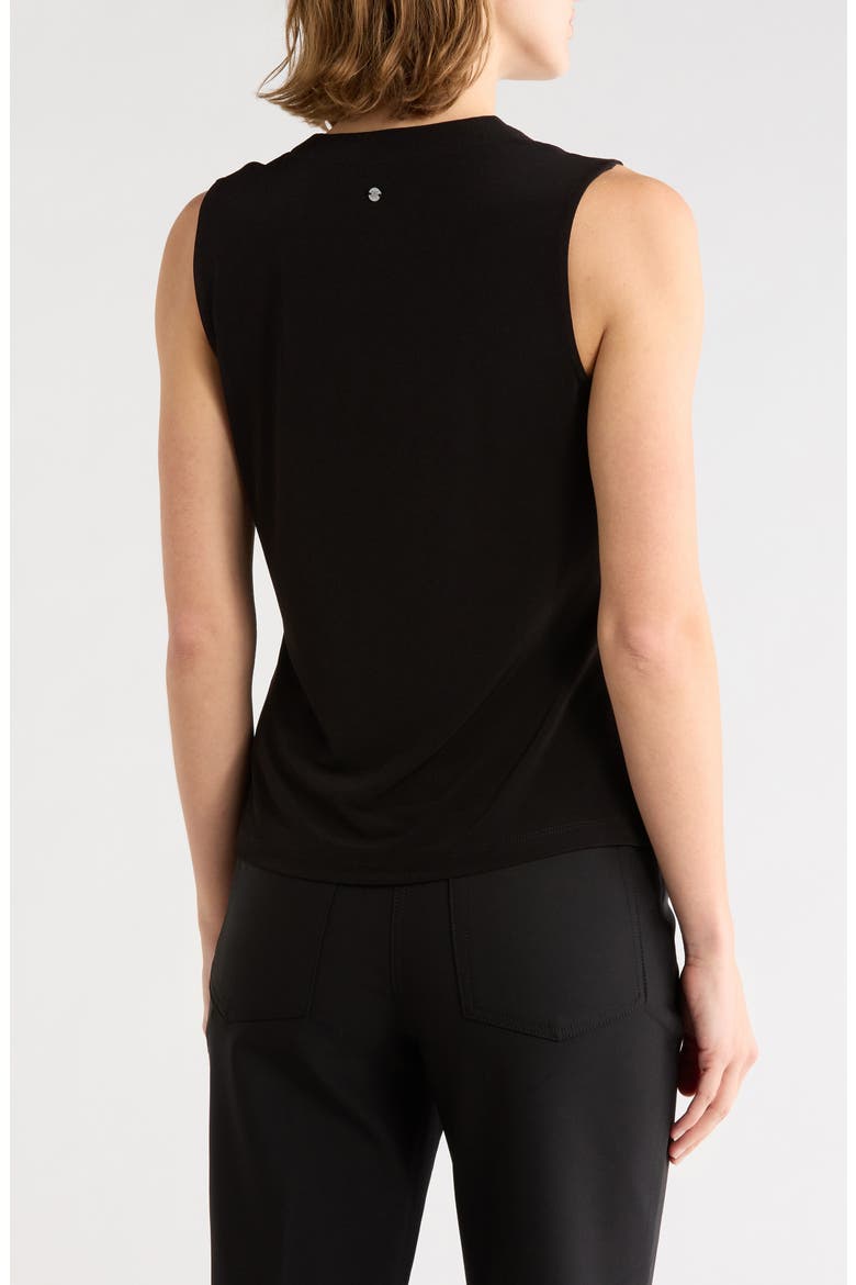 Asymmetric Neckline Jersey Tank, Alternate, color, BLACK
