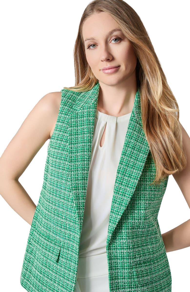 KASPER Tweed Vest, Alternate, color, 