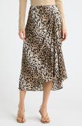 Open Edit Ruched Side Midi Skirt
