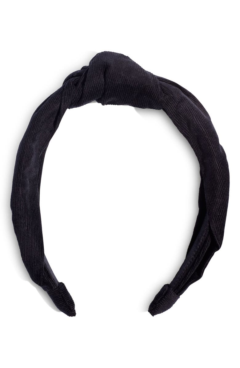 Madewell Knotted Covered Headband, Main, color, 