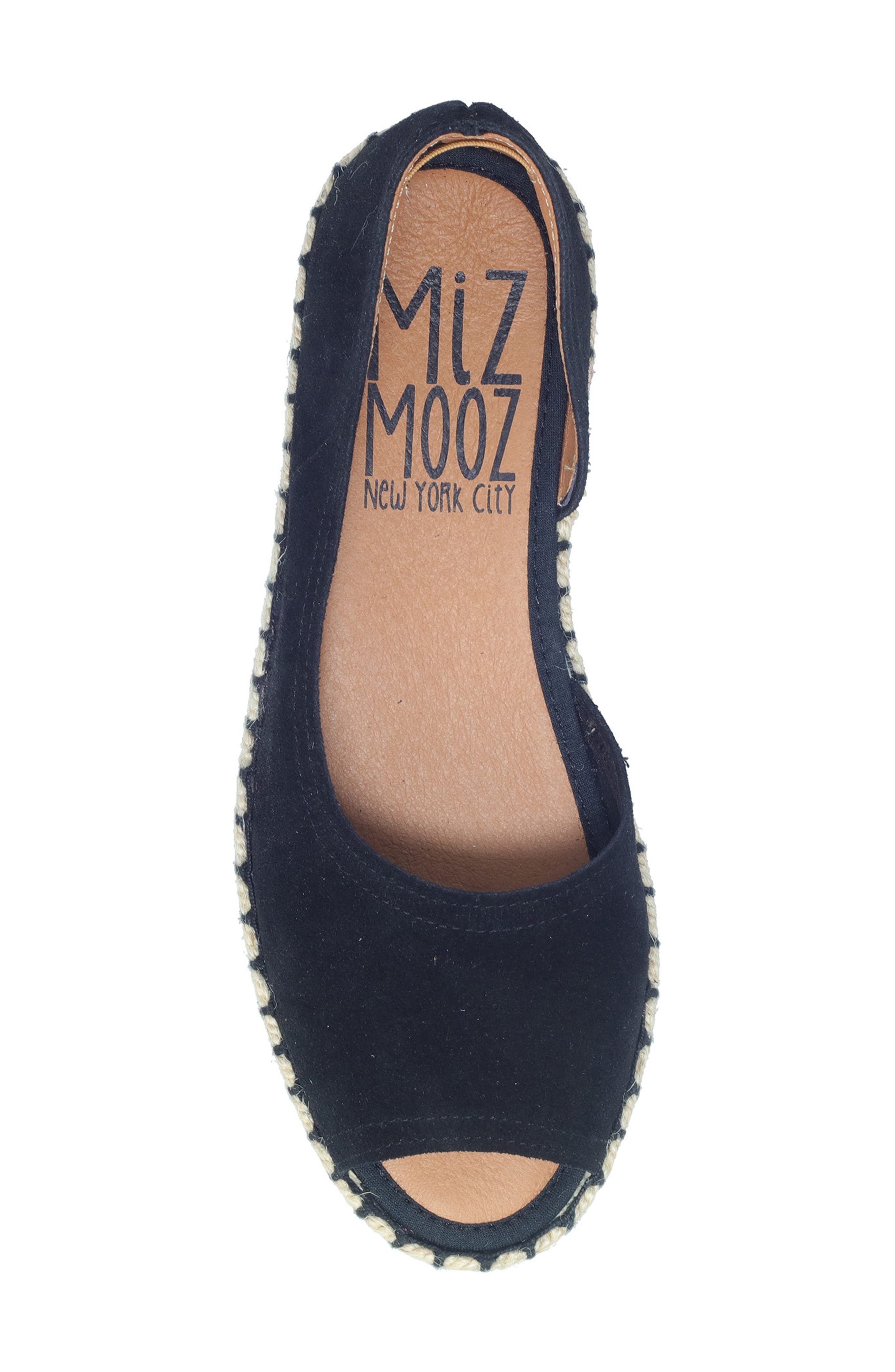 Miz Mooz Cruze Espadrille Flat, Alternate, color, Black