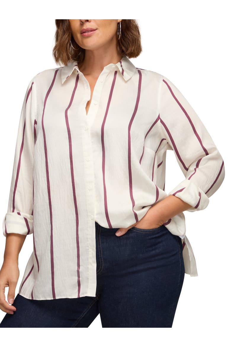 Regular Fit Striped Shirt, Alternate, color, Cream