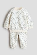H&M 2-piece Printed Sweatshirt And Joggers Set