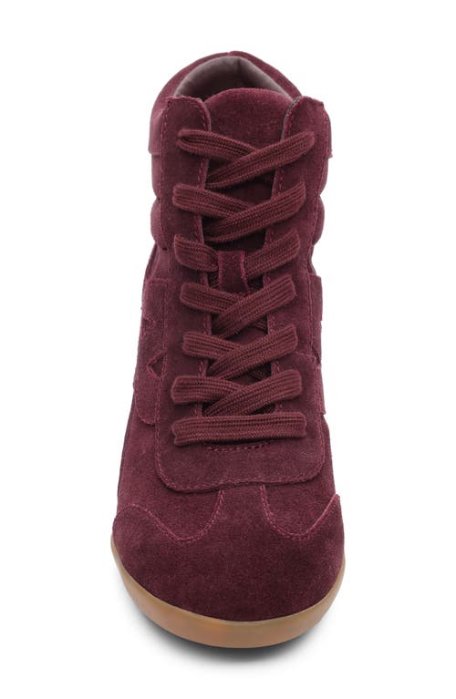 Ash Boradia Wedge Sneaker In Red