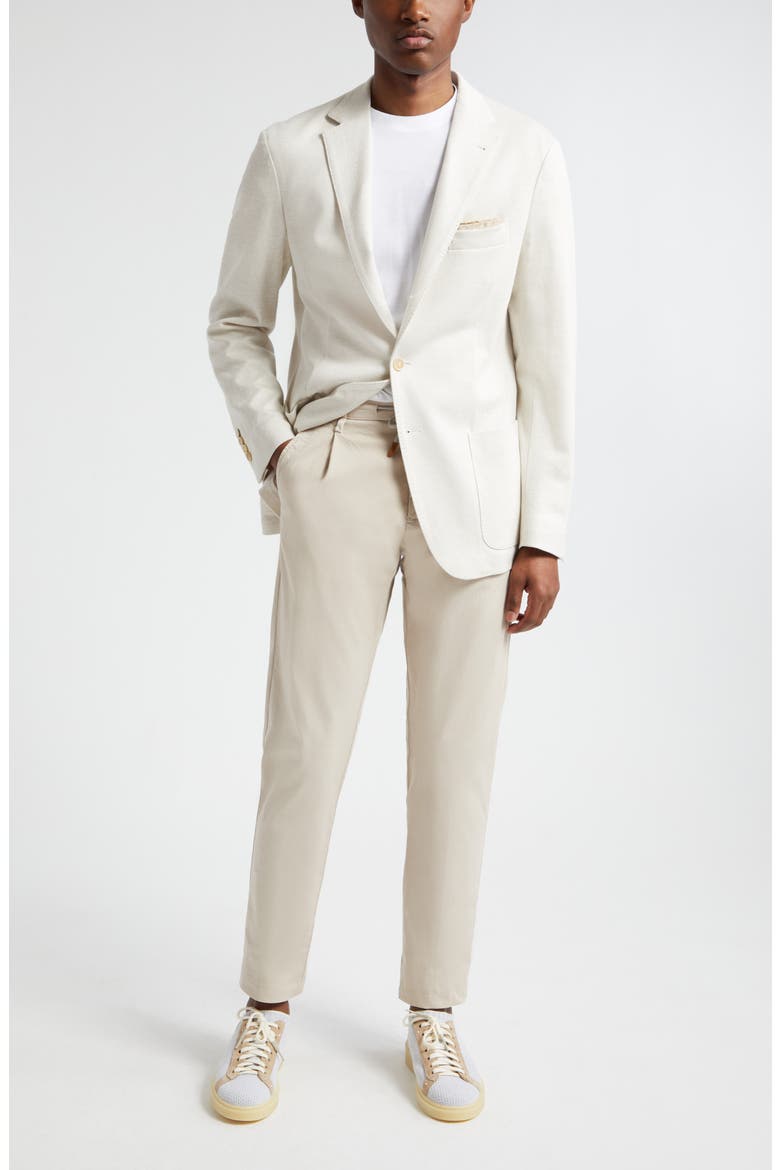 Linen & Cotton Sport Coat, Alternate, color, SAND