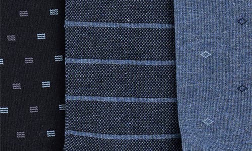 Rodd & Gunn Seacliff Dress Sock, Pack Of 3 In Blue Multi