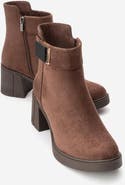 Prologue Shoes Rashe Block Heel Zip Boot
