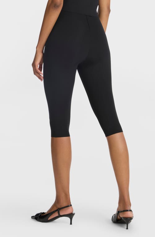 Commando Neoprene Capri Leggings In Black