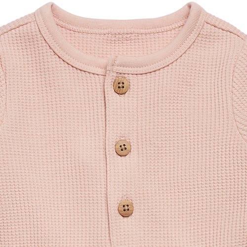 Modern Moments™ By Gerber Waffle Knit Romper With Kangaroo Pocket In Pink