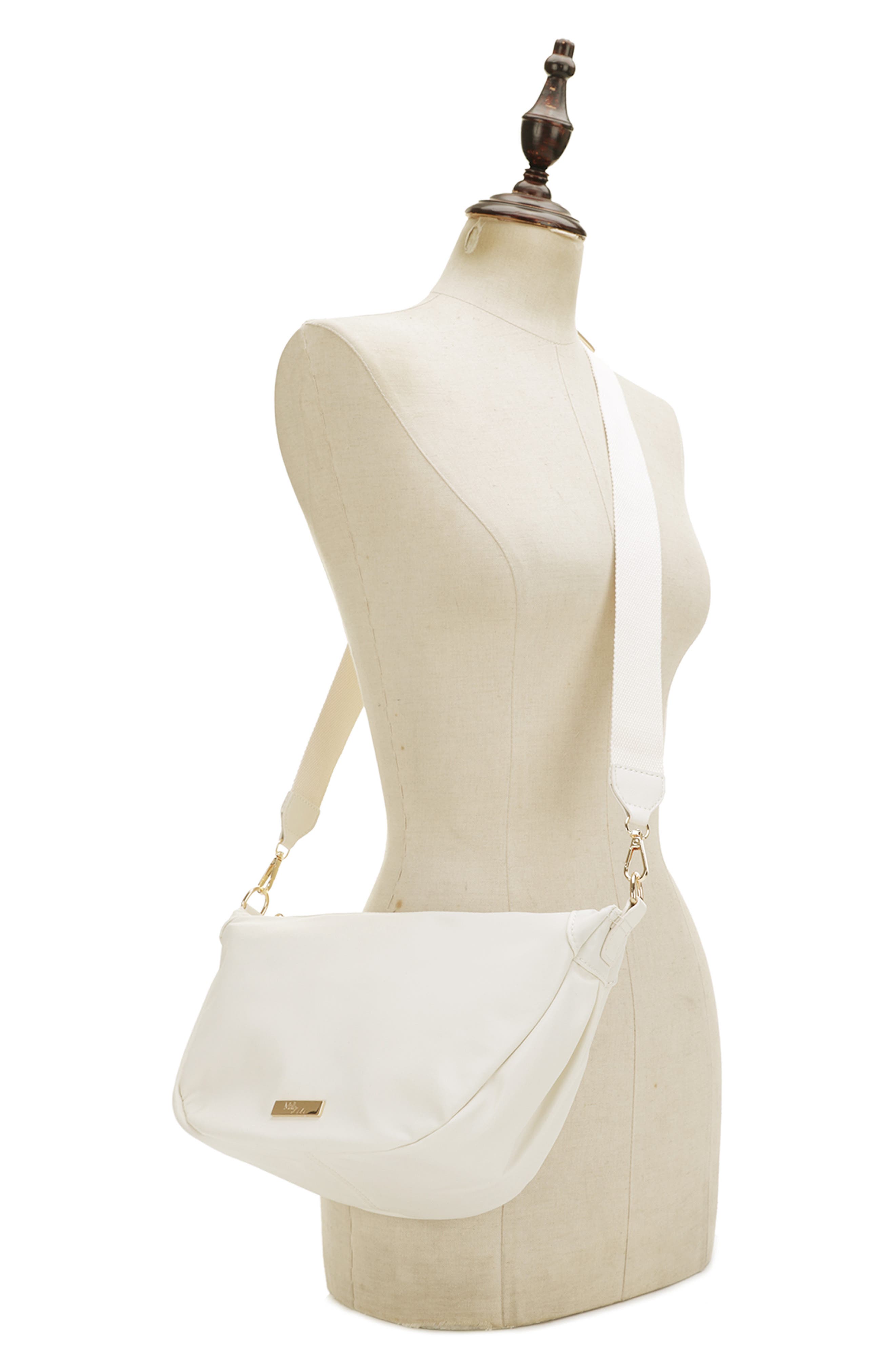 Bre Nylon Sling Crossbody Bag, Alternate, color, BONE