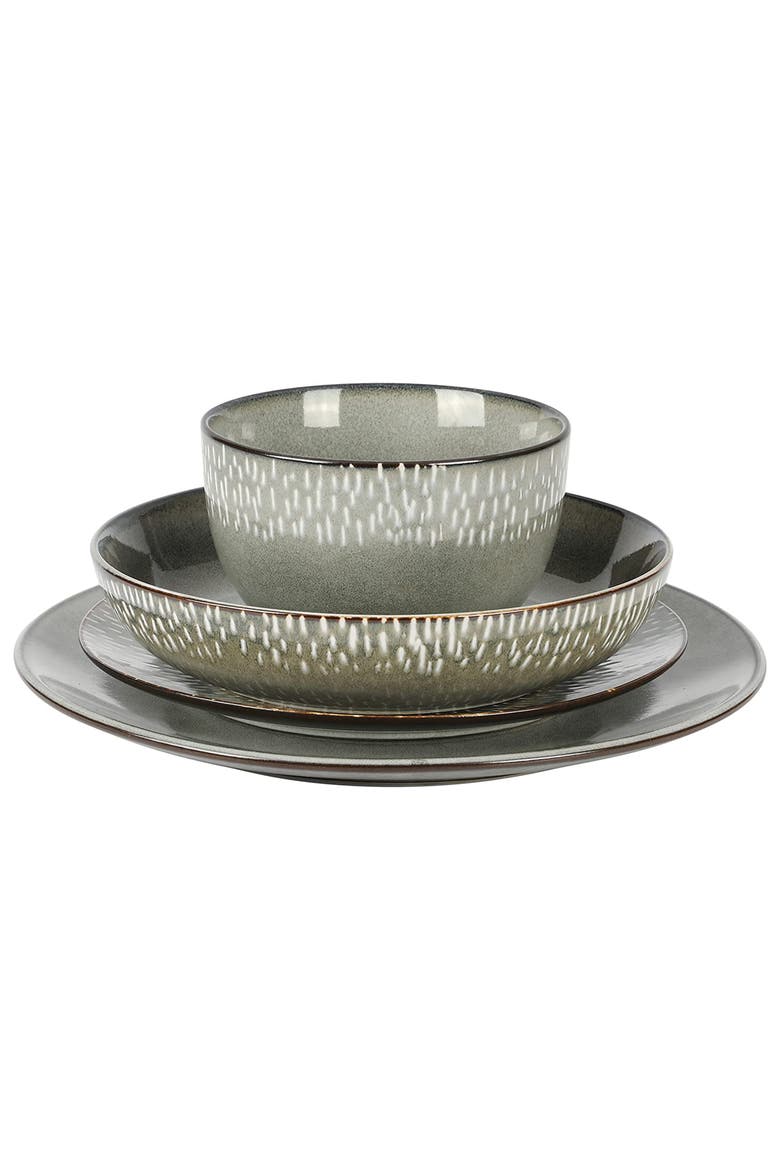 Matisse 16 Piece Stoneware Dinnerware Set, Alternate, color, Grey