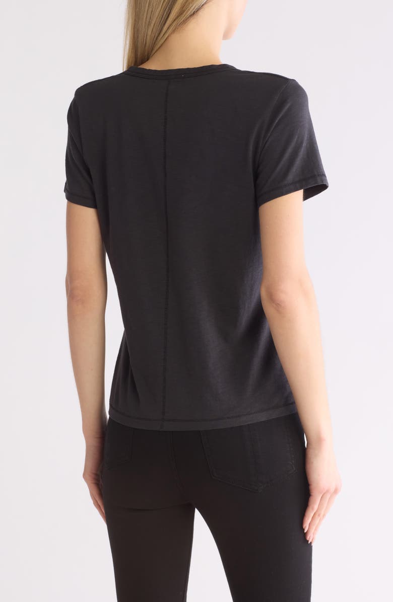 rag & bone Slubbed Cotton T-Shirt, Alternate, color, Black