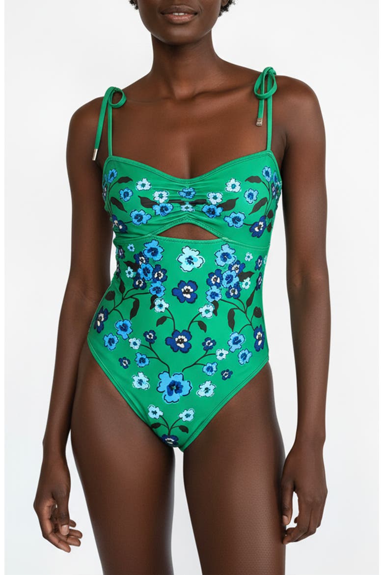 Eden Reversible One Piece Swimsuit, Main, color, Green
