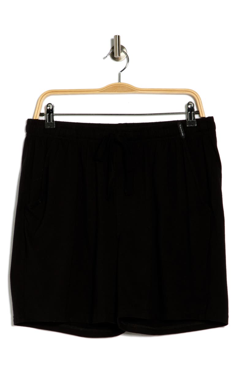 Tahari Ultimate Comfort Pajama Shorts, Alternate, color, Black
