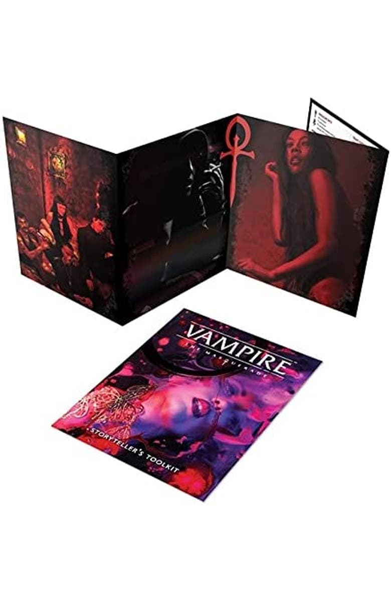 Renegade Game Studios Vampire Masquerade 5th Edition Storyteller Screen & Toolkit, Main, color, Multicolored