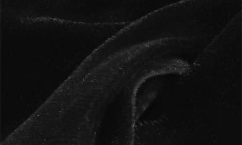 Mia Chantelle Velvet Bow Mule In Black