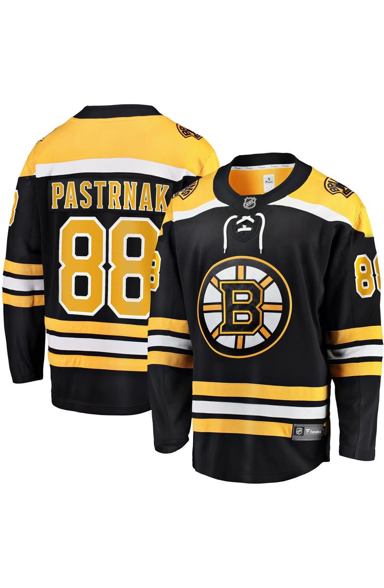 FANATICS Men's Fanatics David Pastrnak Black Boston Bruins Home Breakaway Jersey, Alternate, color, 