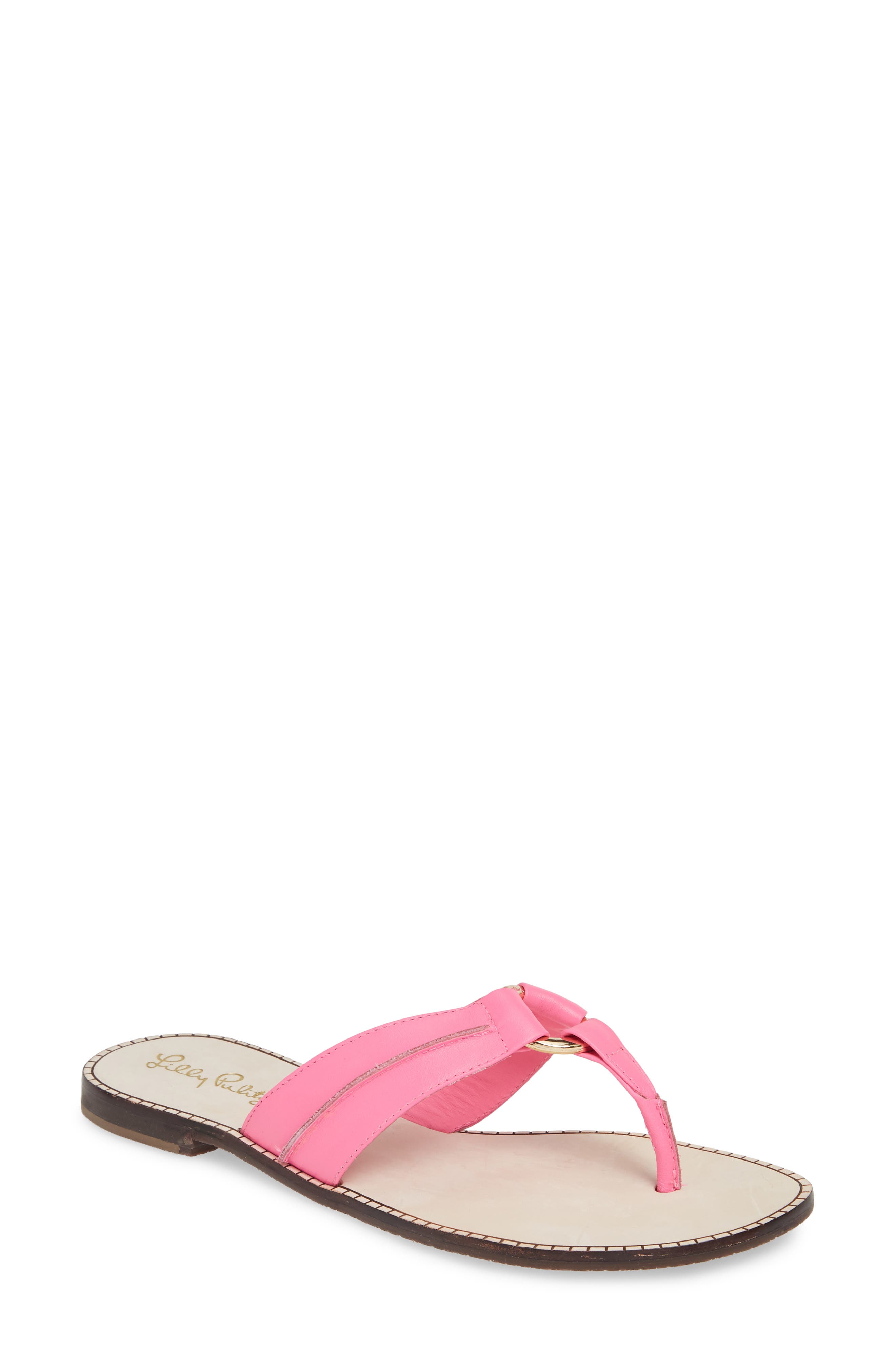 Lilly Pulitzer<sup>®</sup> McKim Metallic Flip Flop, Main, color, 