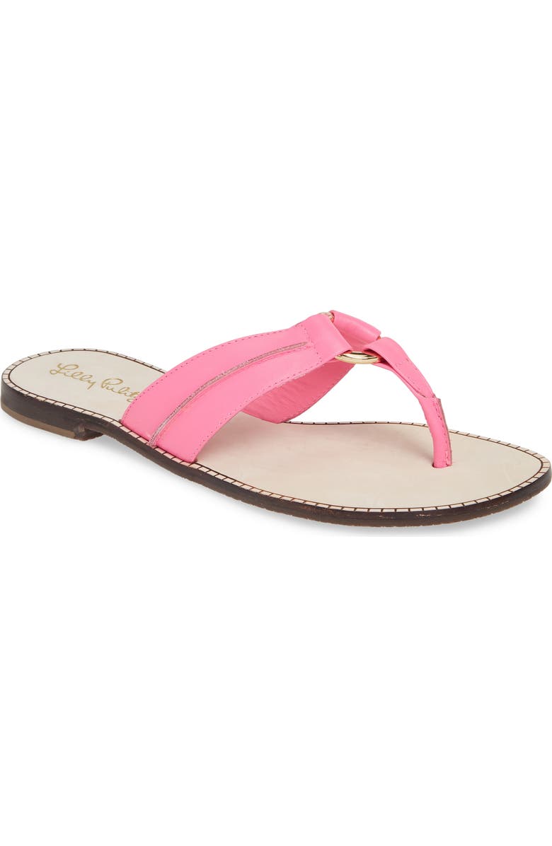 Lilly Pulitzer<sup>®</sup> McKim Metallic Flip Flop, Main, color,