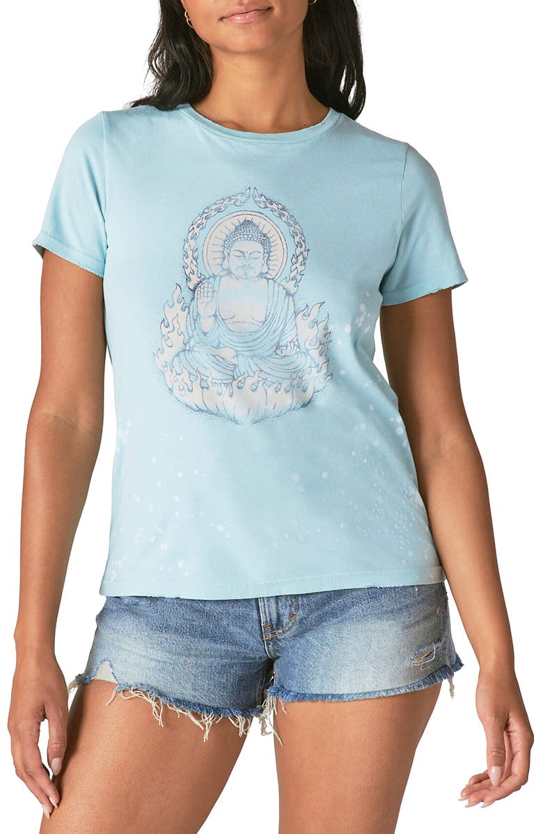 Lucky Brand Buddha Classic Crewneck Graphic Tee, Main, color, 