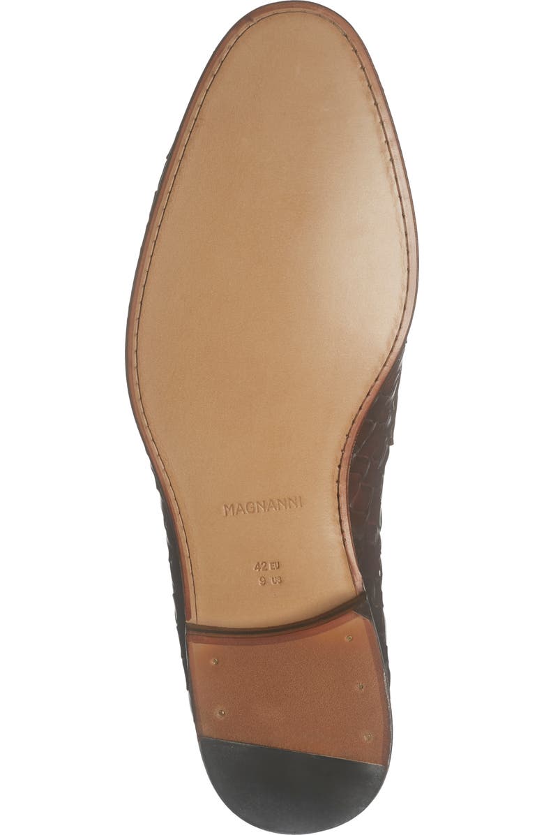 Magnanni Hyde Penny Loafer, Alternate, color, Mid Brown