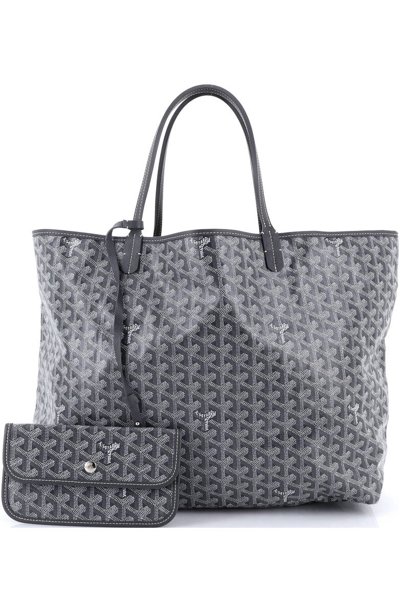 Pre-Owned Goyard Saint Louis Tote Coated Canvas GM, Alternate, color, Gray