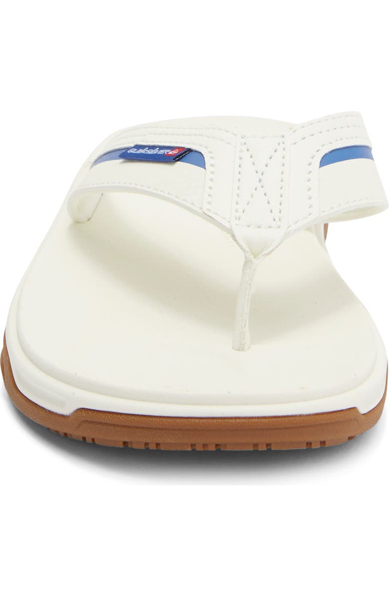 Quiksilver Dylan Deluxe Flip Flop, Alternate, color, Natural/ Med Blue