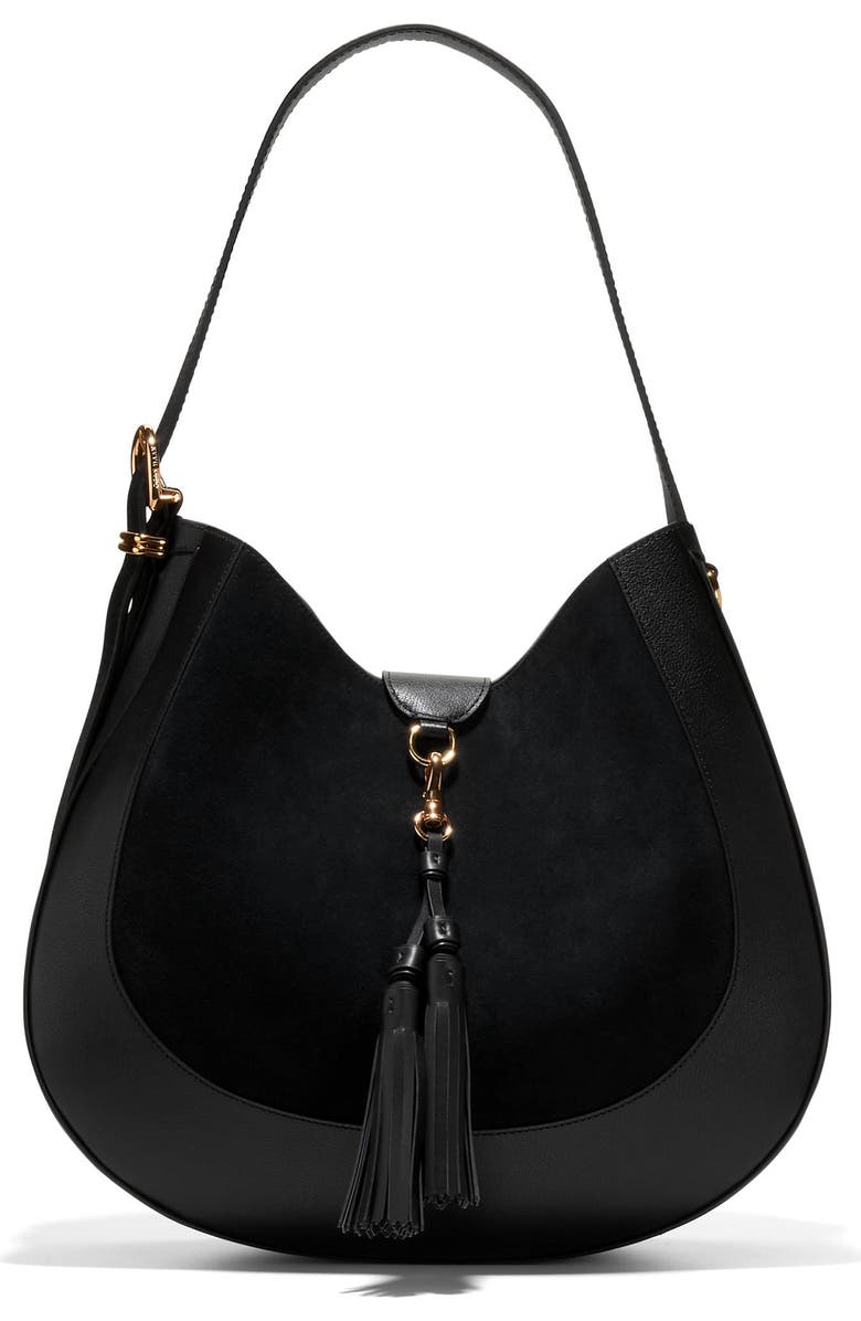 Cole Haan Catarina Large Hobo Bag, Main, color, Black
