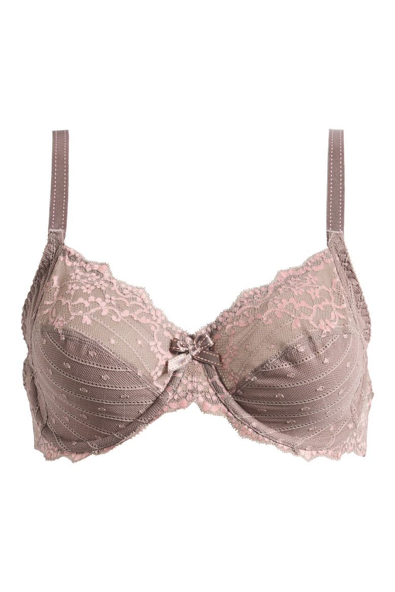 Rive Gauche Full Coverage Underwire Bra, Alternate, color, BRONZED TAUPE ROSE