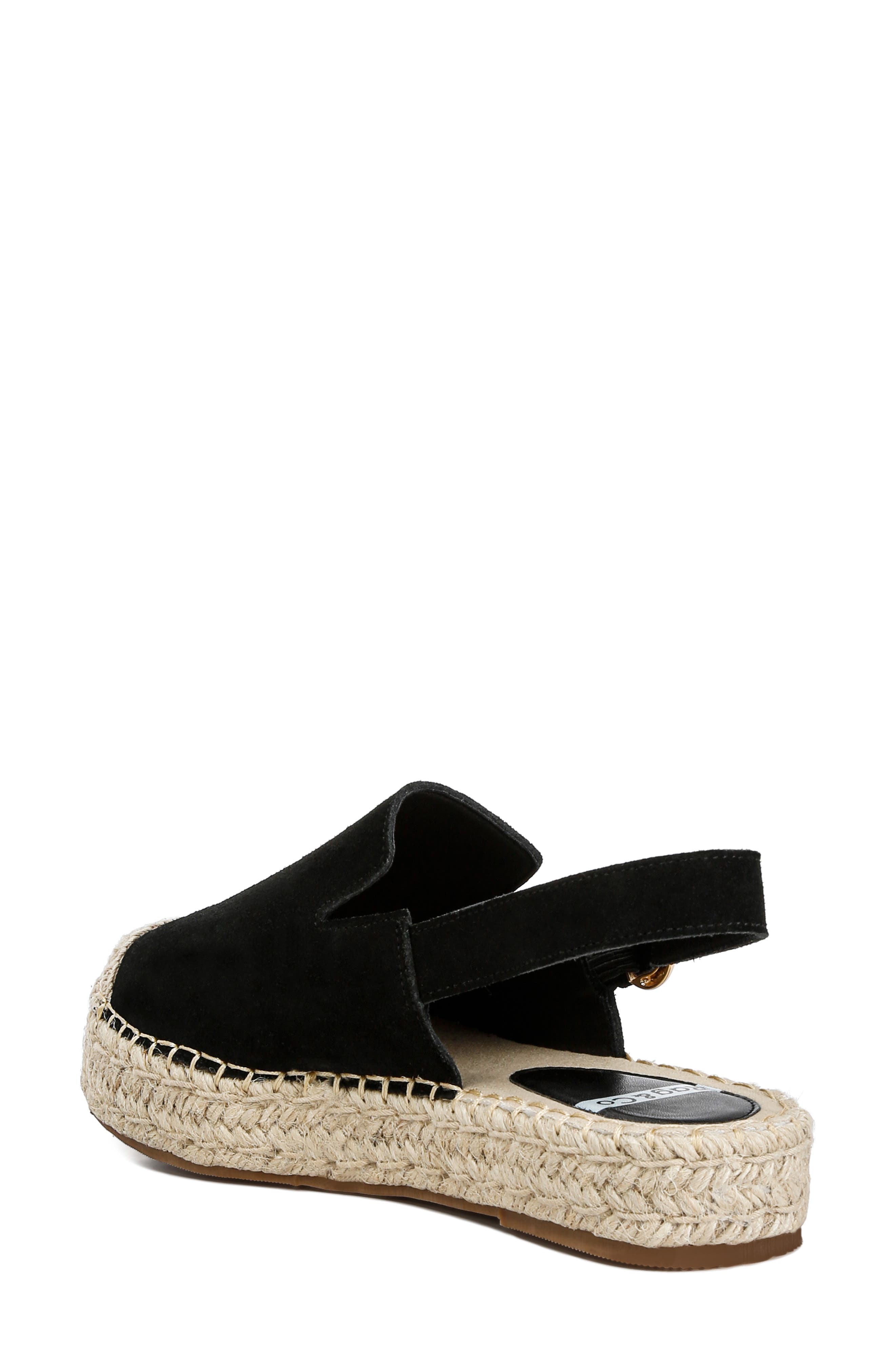Rag & Co Affie Espadrille Slingback Flat, Alternate, color, Black