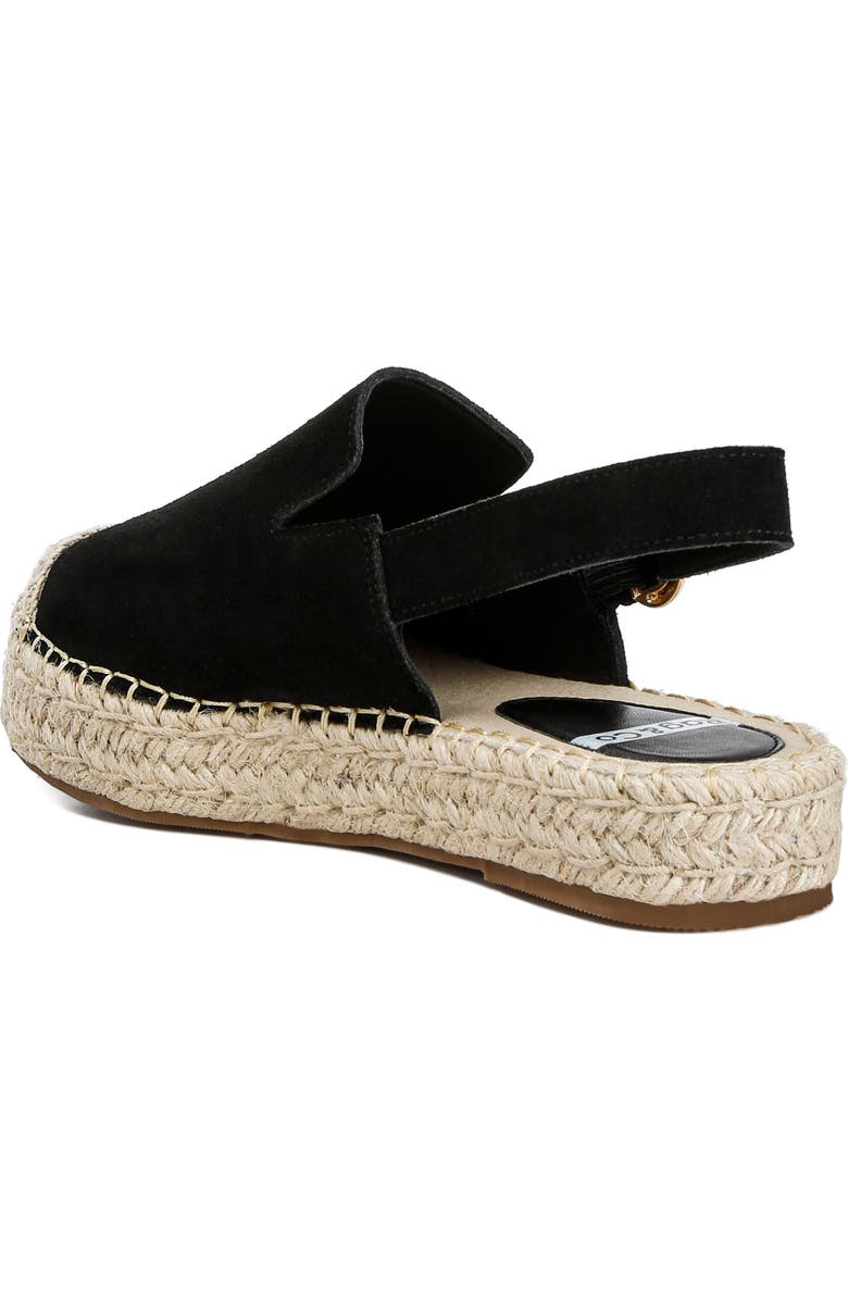 Rag & Co Affie Espadrille Slingback Flat, Alternate, color, Black