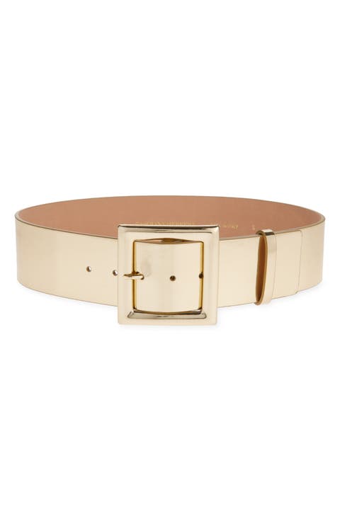 Icon Metallic Leather Belt