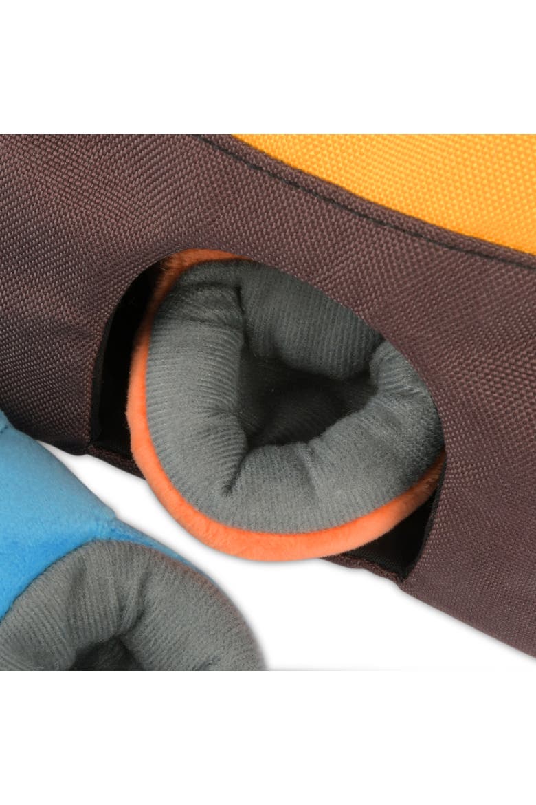 Camp Corbin Trailblazing Tent Dog Toy Squeaker, Crinkle, Alternate, color, Multicolored