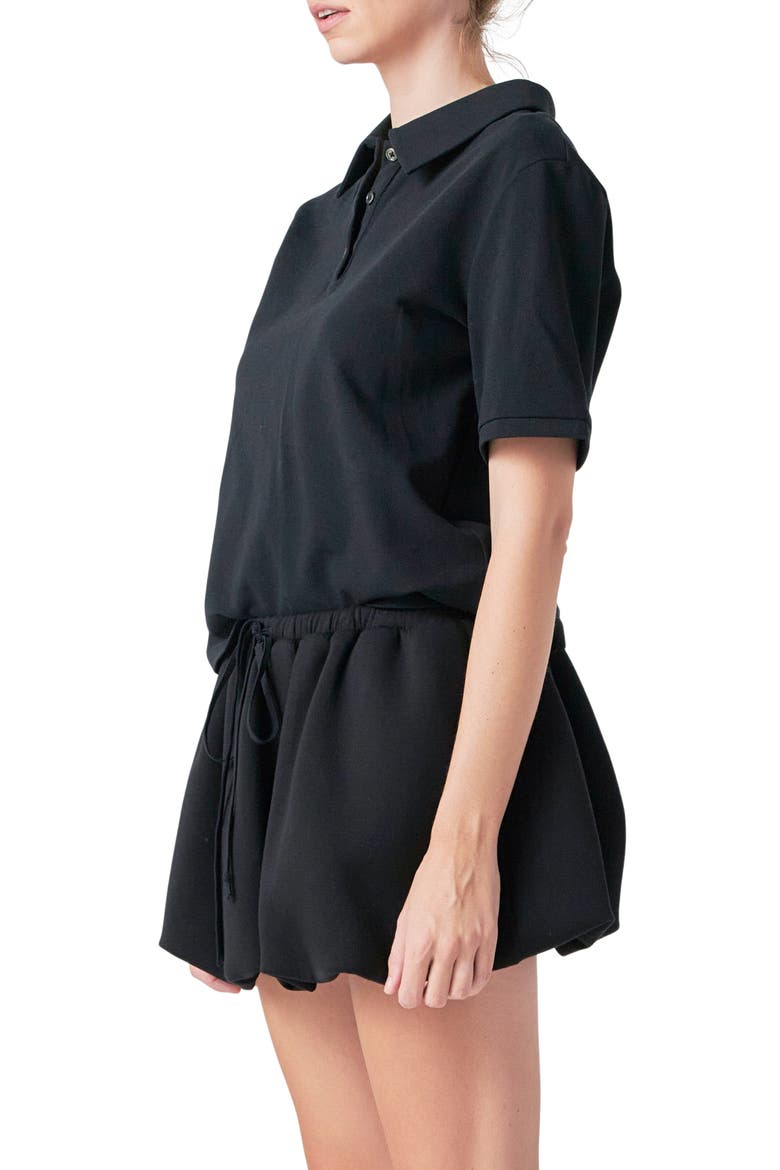 Cotton Piqué Polo, Alternate, color, BLACK