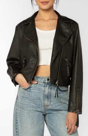 Kenwood Faux Leather Moto Jacket