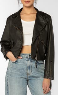 VELVET HEART Kenwood Faux Leather Moto Jacket