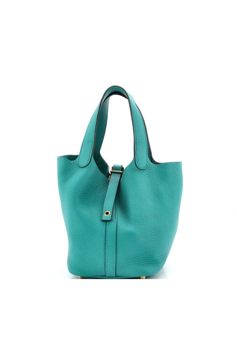 Pre-Owned Hermes Picotin Lock Bag Clemence PM, Main, color, Vert Verone