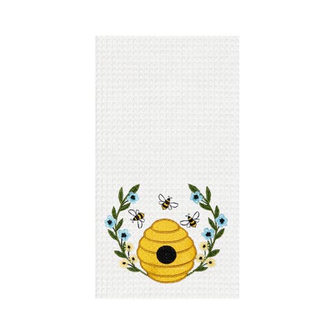 Bee Hive Wreath Kitchen Towel
