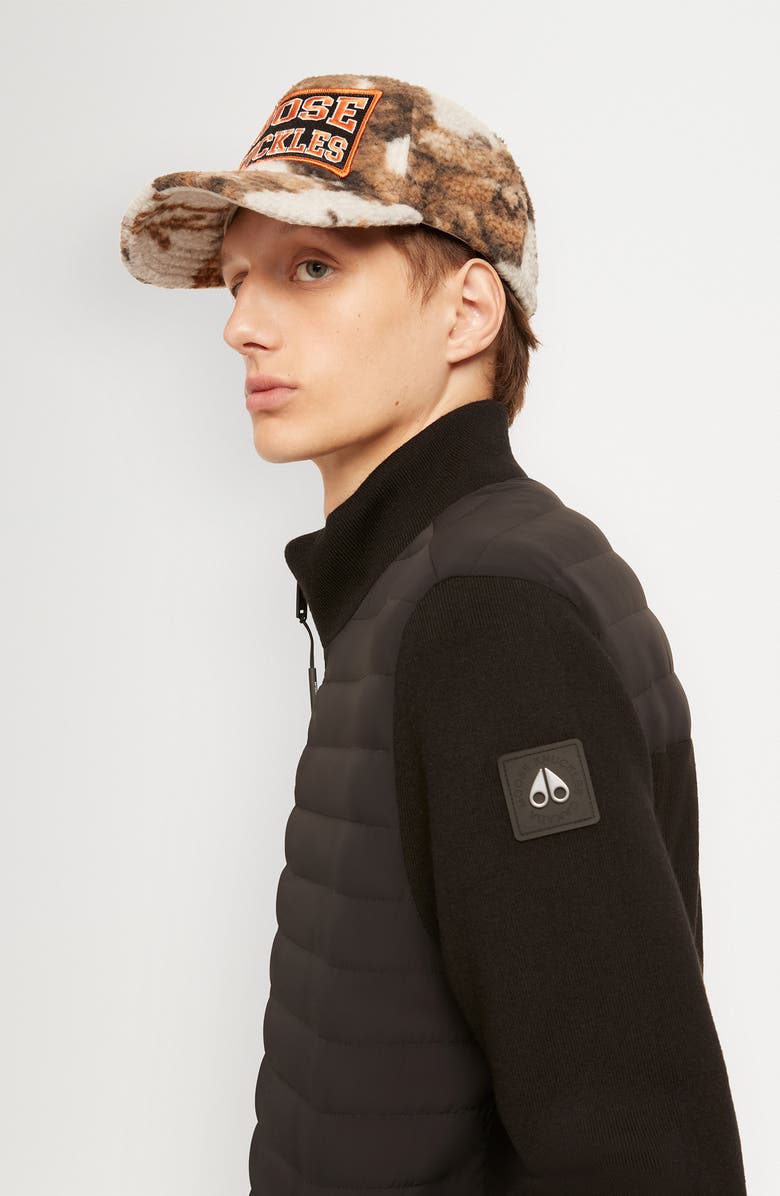 Moose Knuckles Realwood Hybrid 800 Fill Power Down Bomber Jacket, Alternate, color,