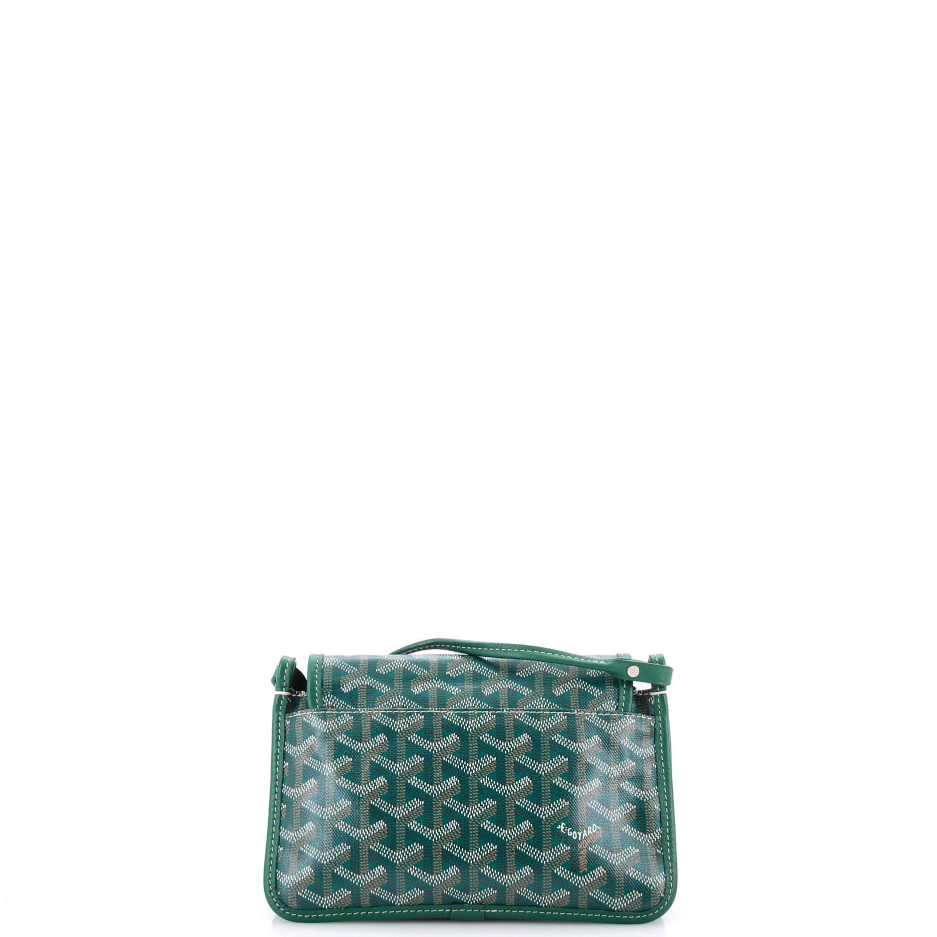 Plumet Clutch Wallet Coated Canvas, Alternate, color, Green