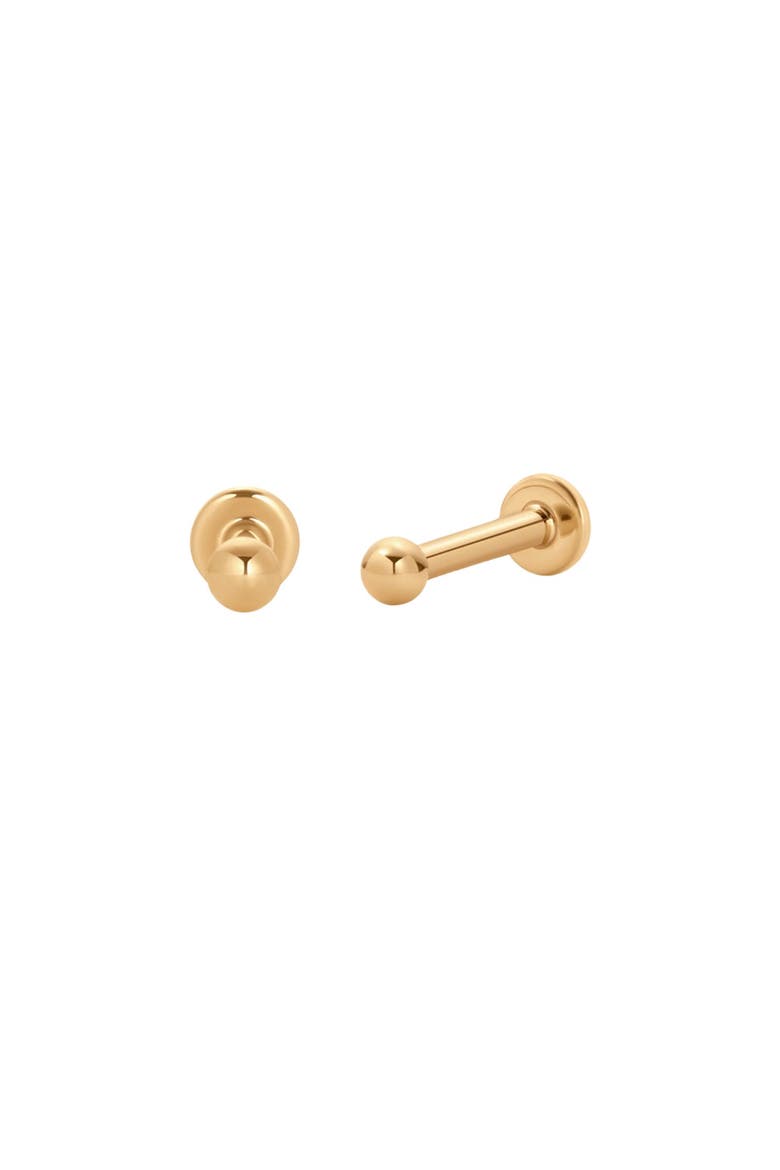 14k Bead Stud Earring, Main, color, 14k Solid Gold - Pair