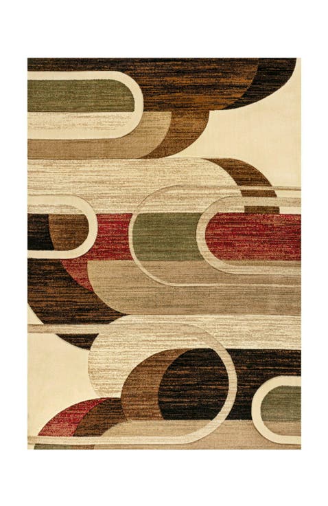 Tamara Retro Abstract Arches Area Rug