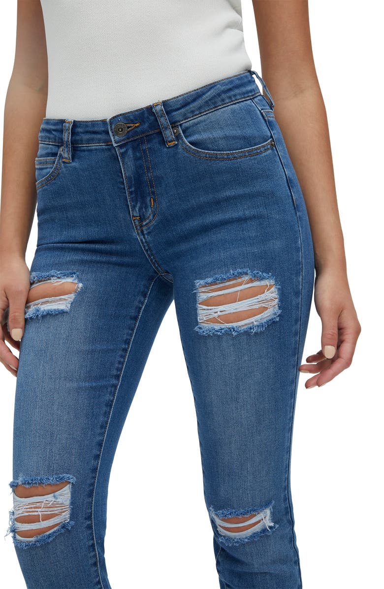 Bardot Kate Ripped Skinny Jeans, Alternate, color, 