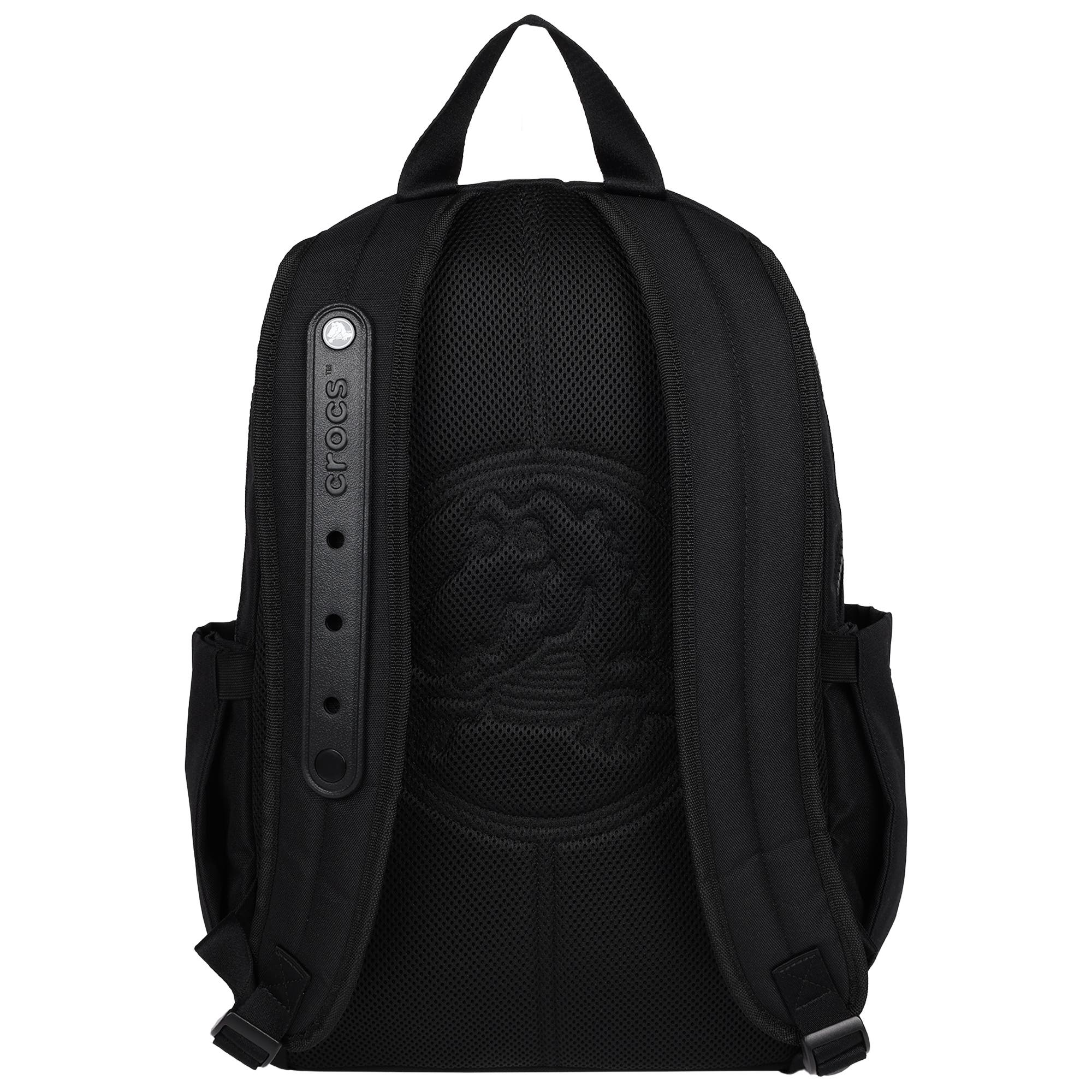 CROCS Lightweight Backpack with Molded Front Storage Pocket, Alternate, color, Black