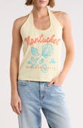 Vinyl Icons Nantucket Graphic Halter Top