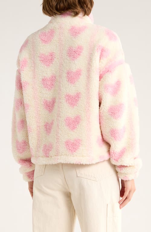 THREAD & SUPPLY THREAD & SUPPLY PRINTED FAUX SHEARLING JACKET