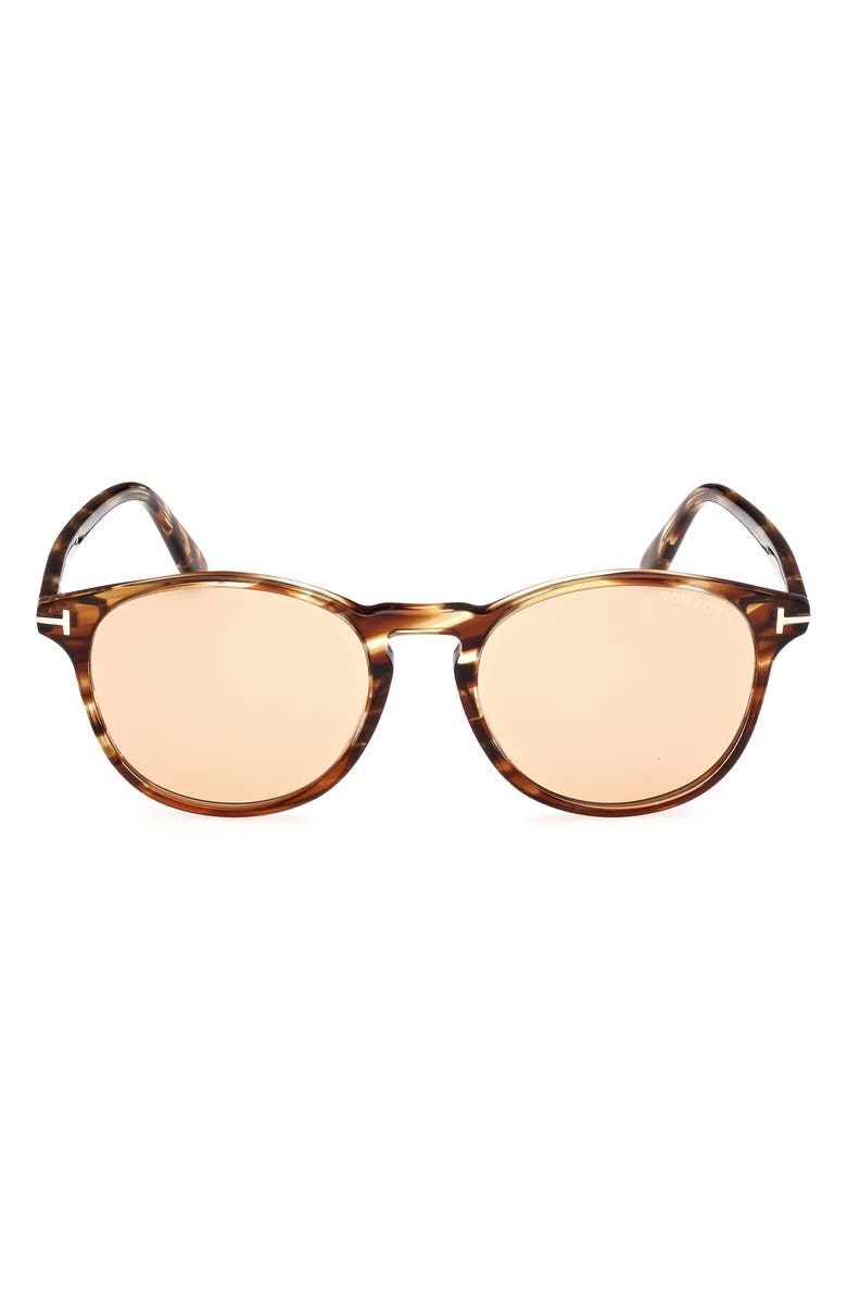 TOM FORD 53mm Round Sunglasses, Main, color,