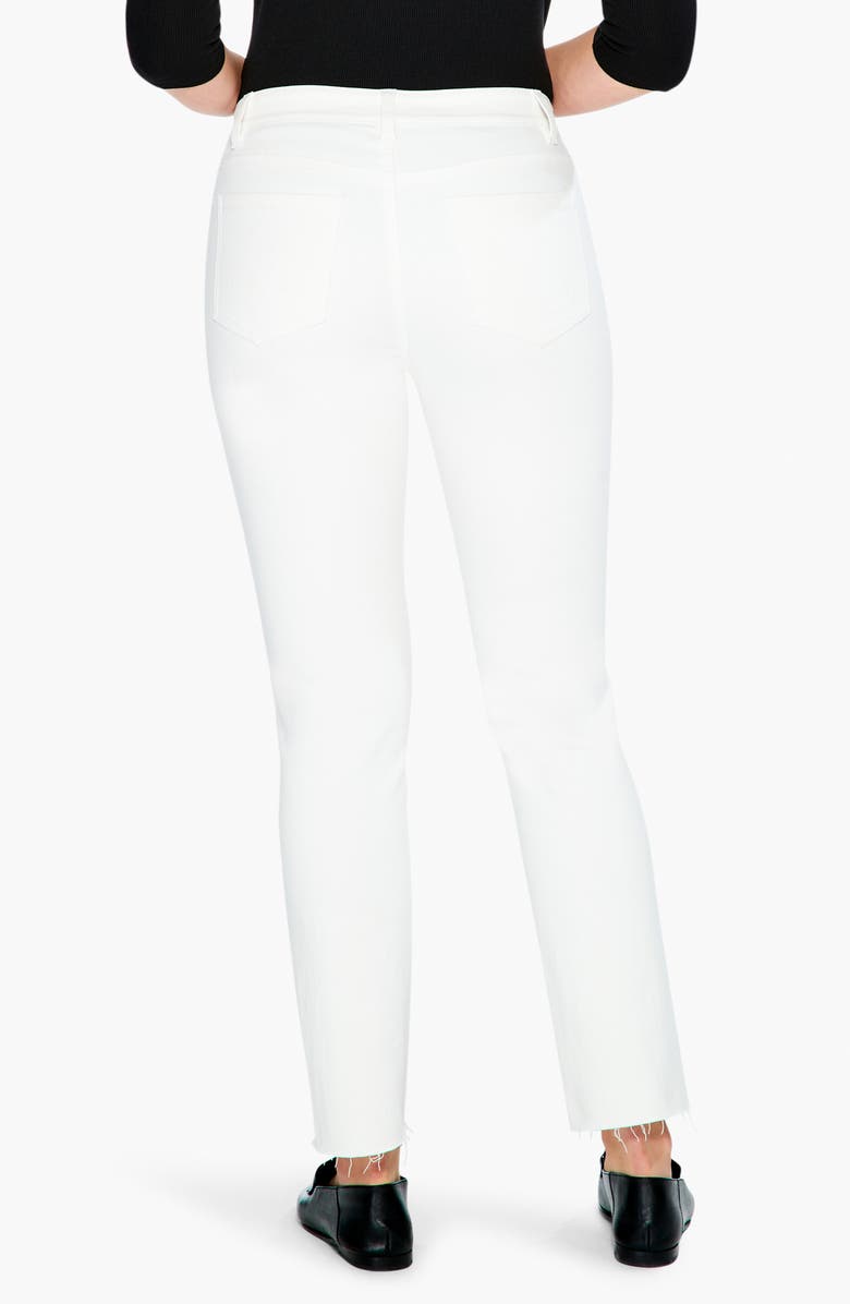NIC+ZOE Ankle Straight Leg Jeans, Alternate, color, Paper White
