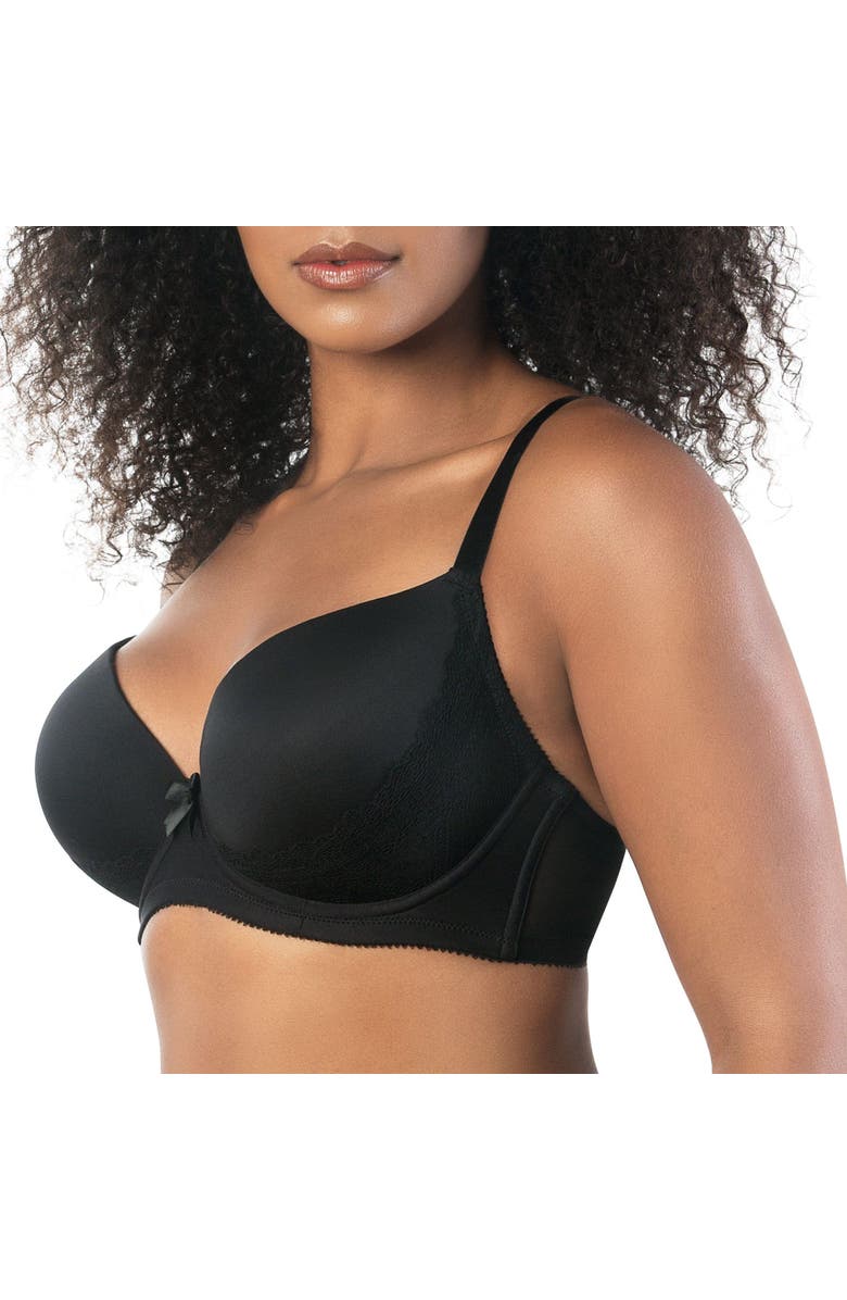 Parfait Casey Plunge Molded T-Shirt Bra, Alternate, color, Black